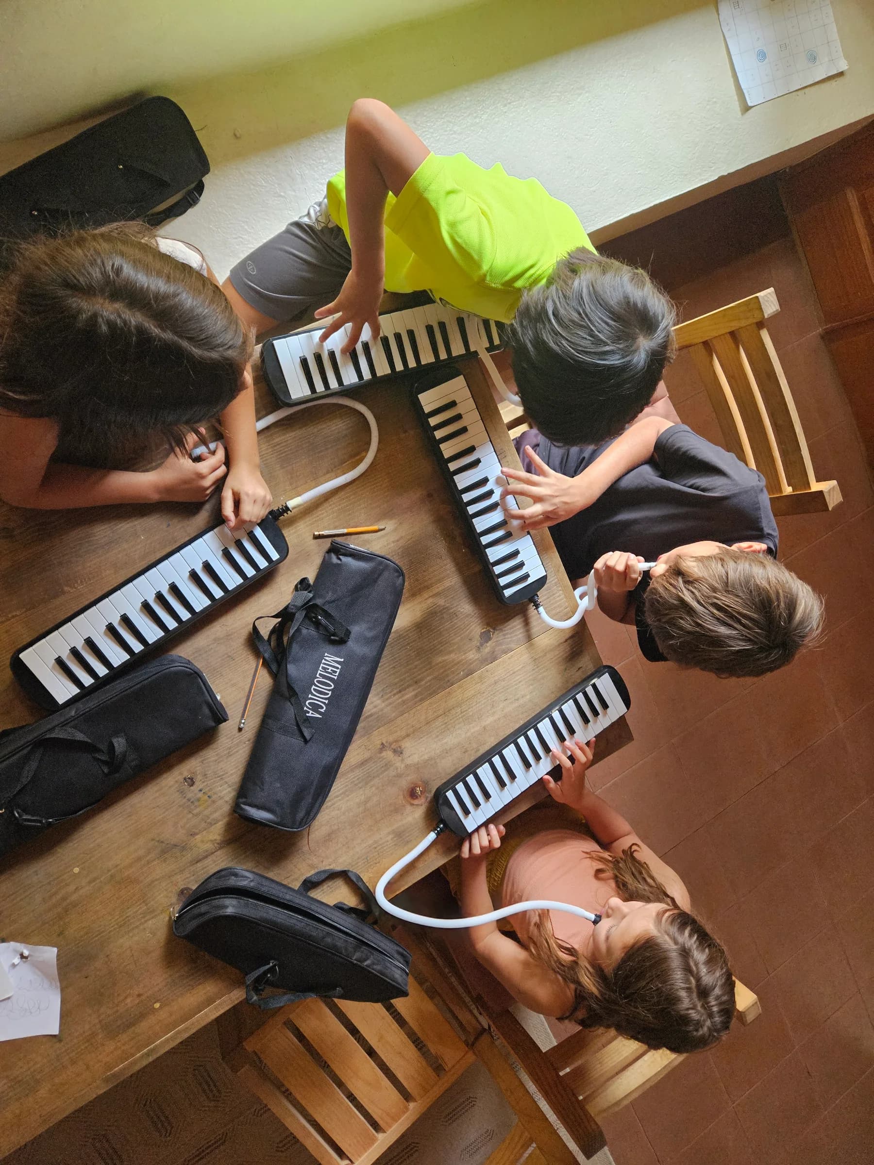 Aprendizaje musical con flauta en Grupo Helechos 1